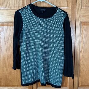 The Limited geometric 3/4 sleeve sweater Sz L